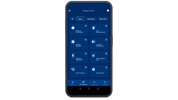 Ducted Systems Solutions mobile application displaying product information