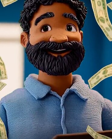 Animated image of a person