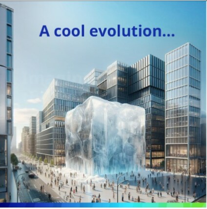 building showing ice