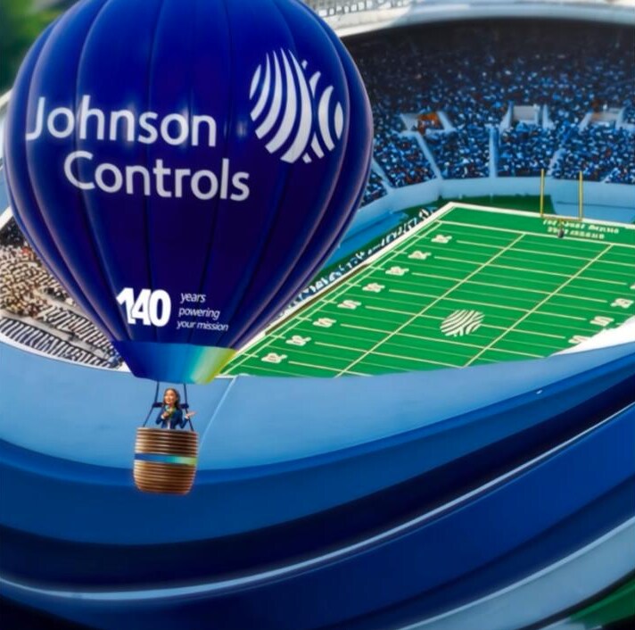 Air balloon dislaying JCI logo