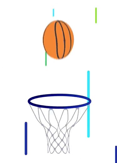 Basketball with net