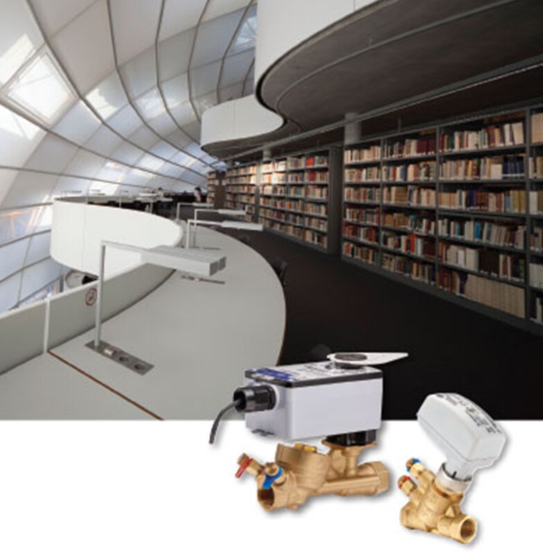 VP140 Series PICV with a library in the background