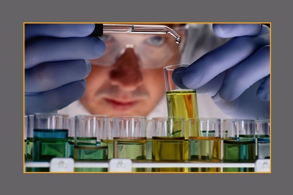 man working in laboratory