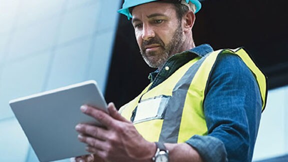 a man working on tab