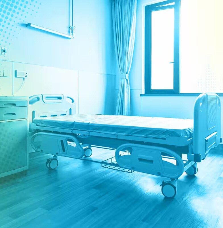 Interior of an emergency ward in a hospital