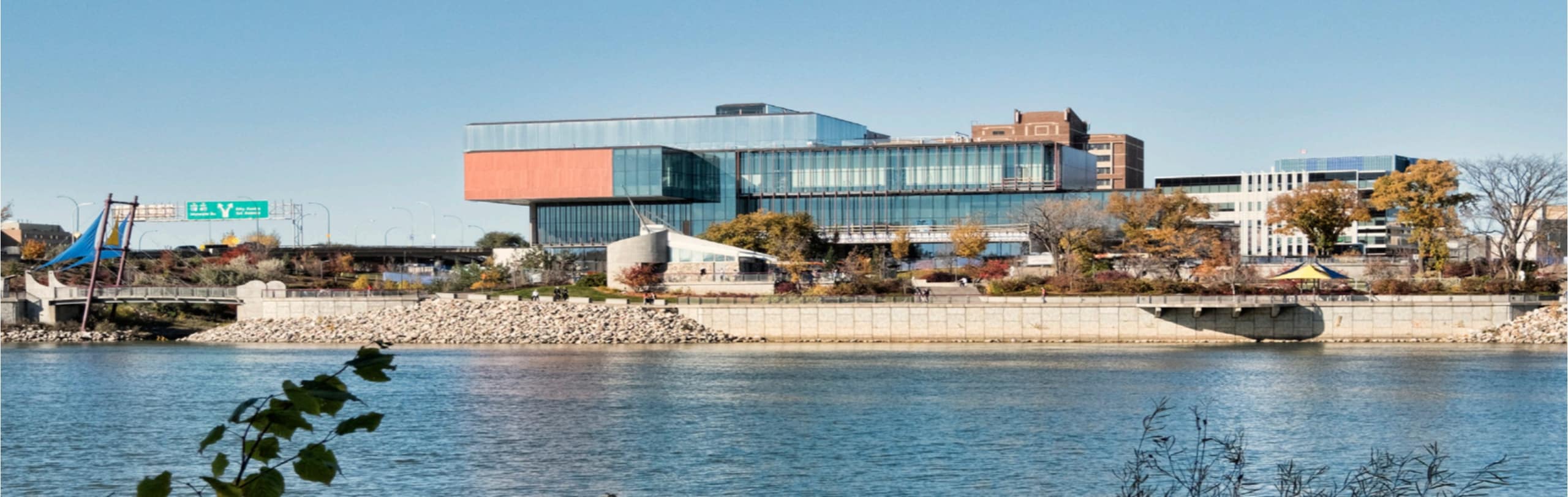 Buildings near water