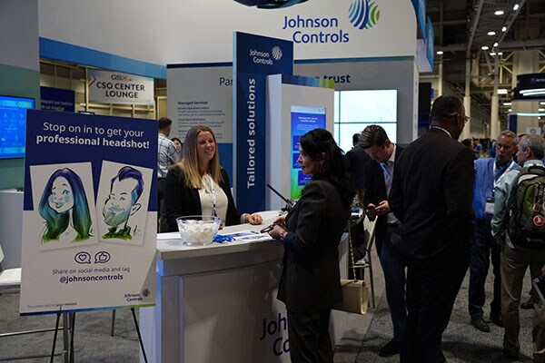 Booth attendees were able to get their professional headshots drawn, caricature style!