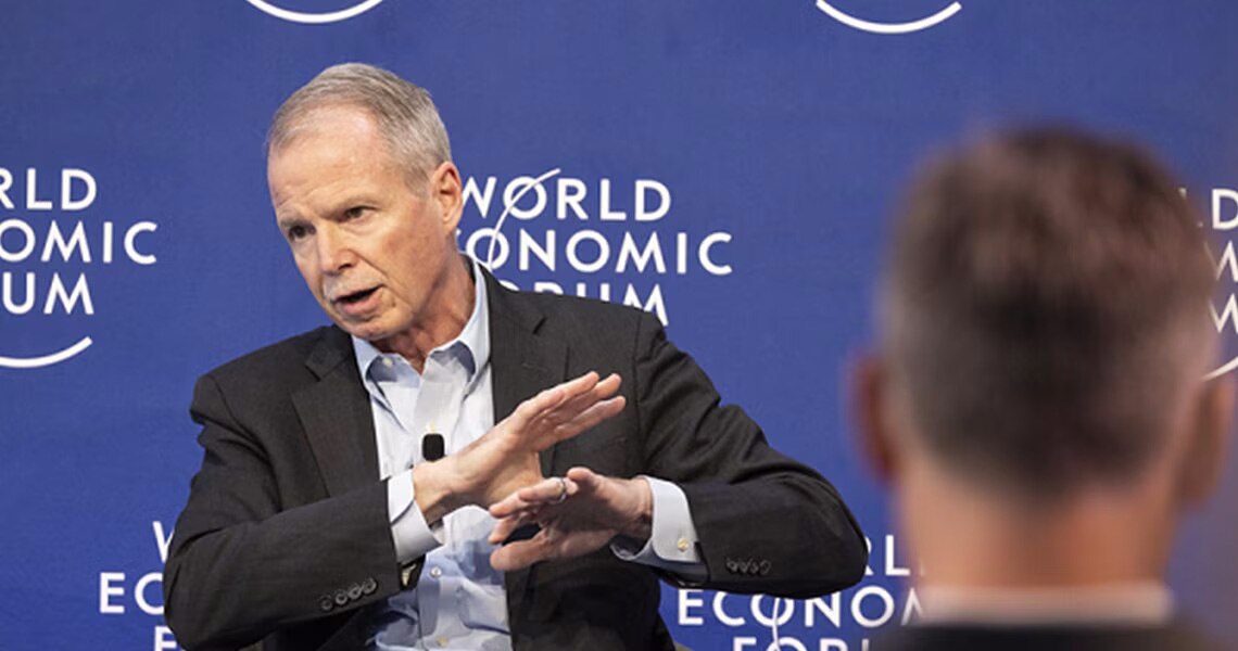 Panellists at the World Economic Forum’s (WEF) annual meeting in Davos, Switzerland