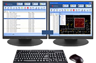 Two monitors depicting Networks and Workstations