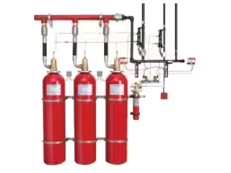 Gaseous fire suppression equipment