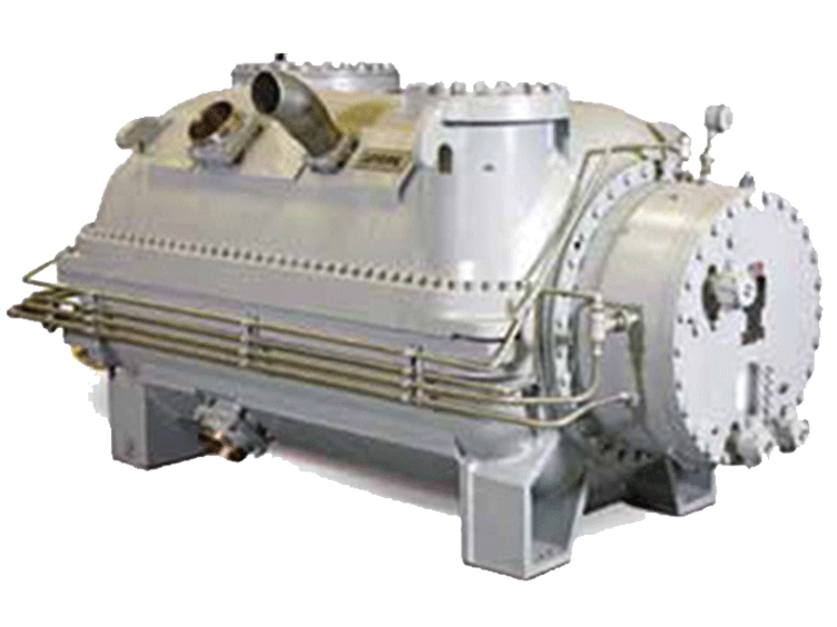 A YORK® Multistage Centrifugal Compressor on a white background