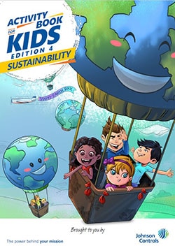 Cover page of the Activity Book for Kids Edition 4' on Sustainability
