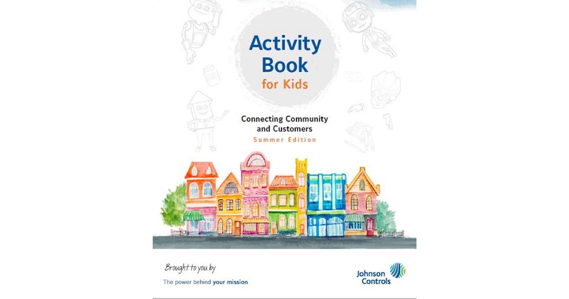 Cover of the Johnson Controls activity book for children