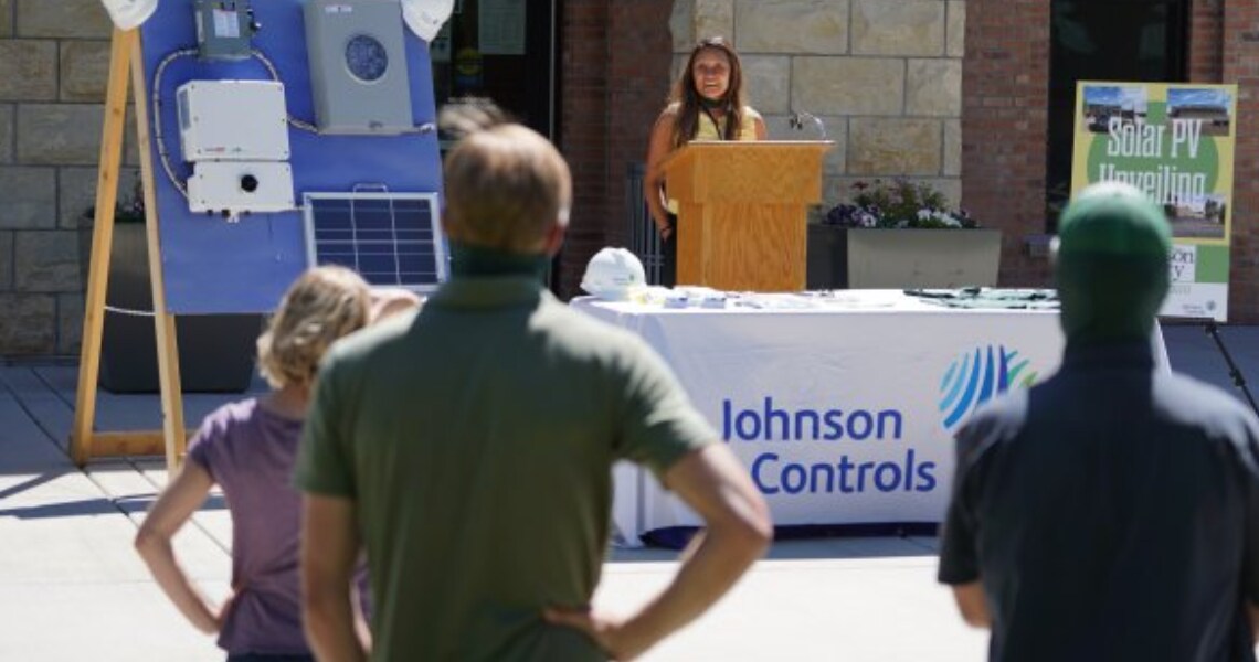 Woman giving a speech