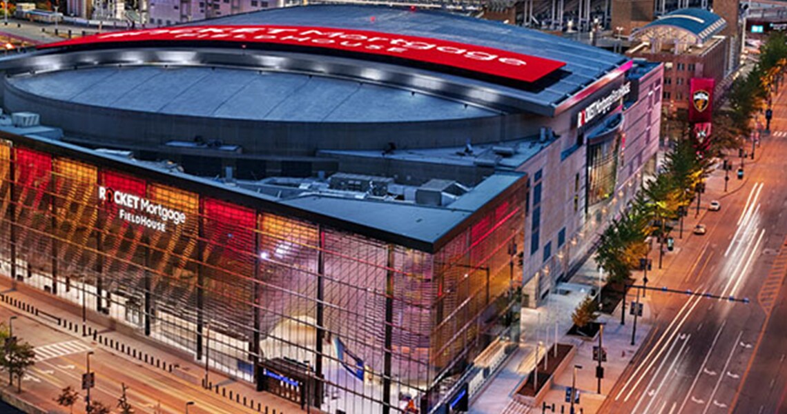 Aerial view of Rocket Mortgage FieldHouse