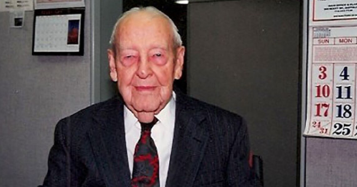 A photograph of Milton Garland taken in 1996