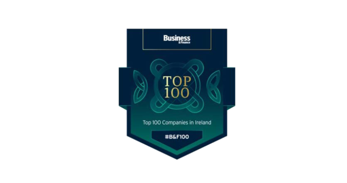 Top 100 Companies in Ireland Award 2022 badge