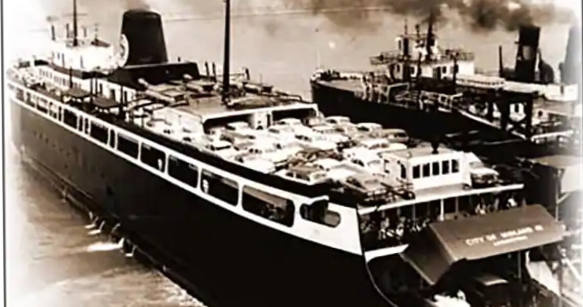 The Great Lakes ferry City of Midland in port