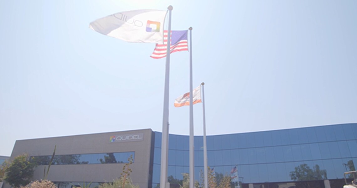 The front of the Quidel Corporation building