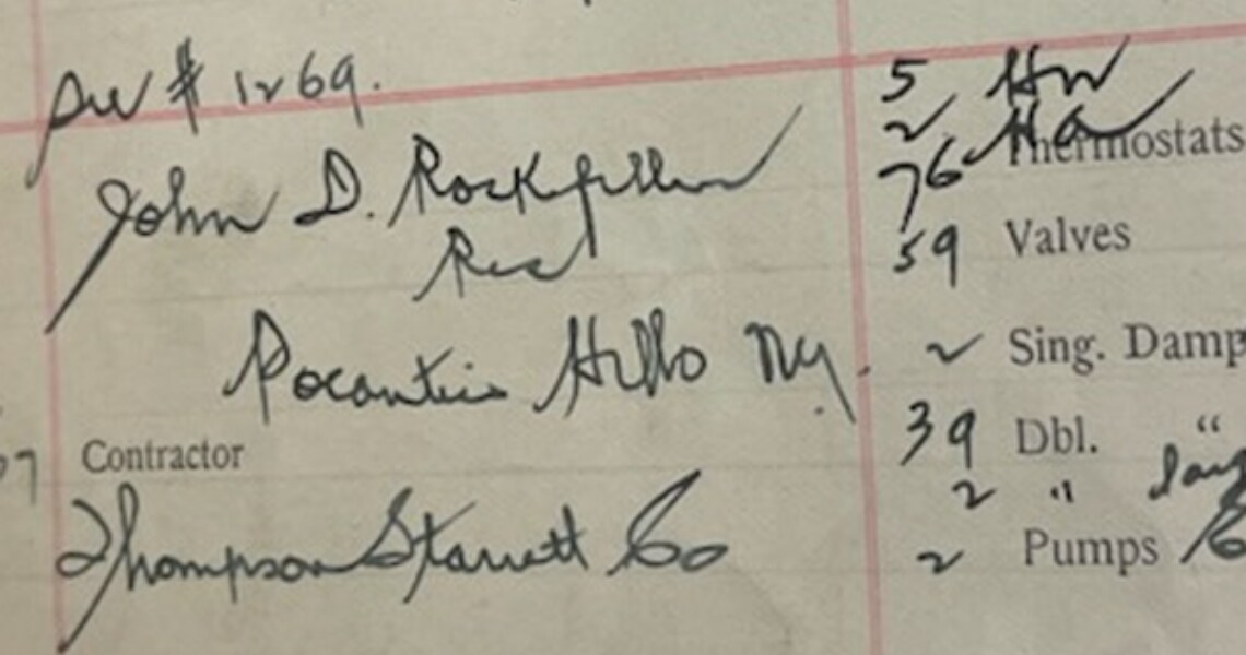 Johnson Controls’ New York contract ledger