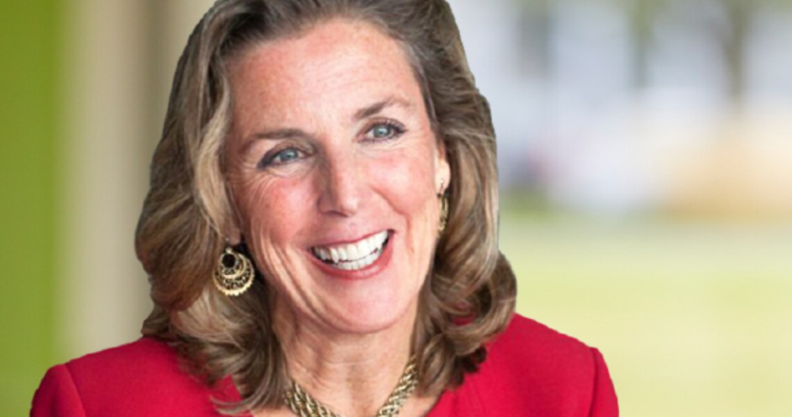 Katie McGinty, VP & Chief Sustainability, Government and Regulatory Affairs Officer of Johnson Controls smiling