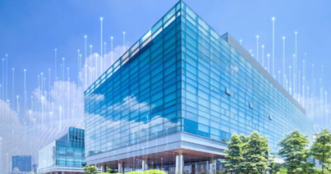 An office building at daytime