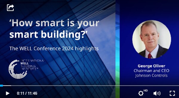 At the recent global WELL Conference of the International WELL Building Institute, Johnson Controls Chairman and CEO George Oliver emphasized the importance of healthy buildings at the core of Johnson Controls’ strategy. 