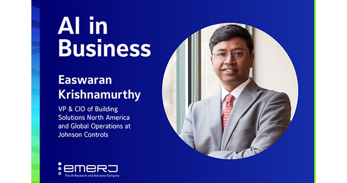 Podcast banner featuring EK Krishnamurthy, vice president and chief information officer
