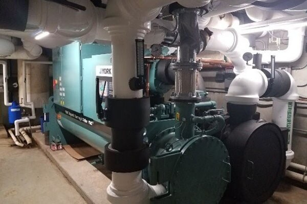 New retrofitted lighting to LED in a City of La Crosse building