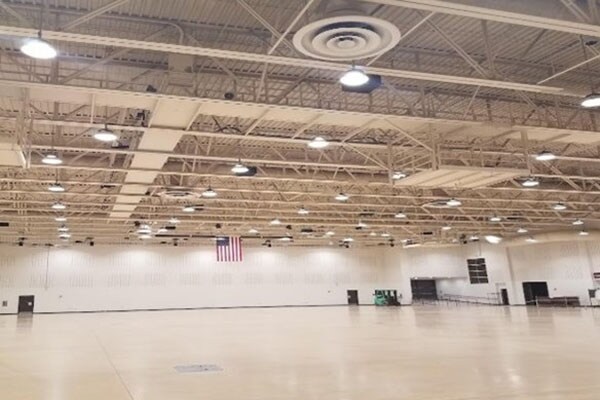 New retrofitted lighting to LED in a City of La Crosse building