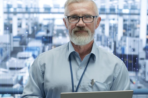 A person with laptop