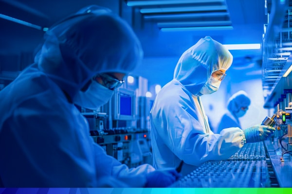 People working in laboratory