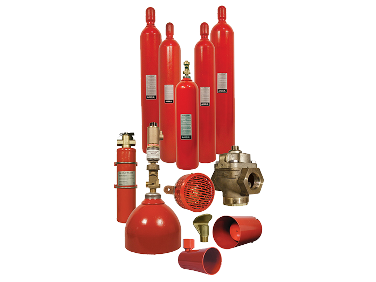 ANSUL High pressure carbon dioxide fire suppression system