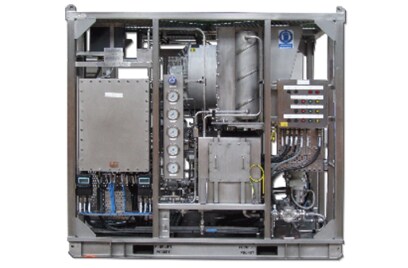 A test flushing hydraulic power unit