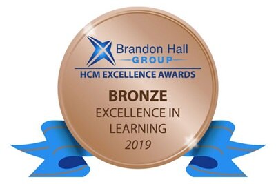 A Bronze HCM award for Excellence in Learning 2019 badge