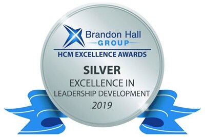 A Silver HCM award for Excellence in Leadership Development 2019 badge