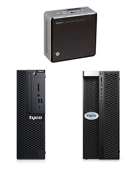 Tyco American Dynamics products on a white background