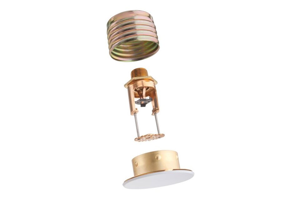 The Tyco® Series LFII Residential 4.9K Concealed Pendent Sprinkler on a white background