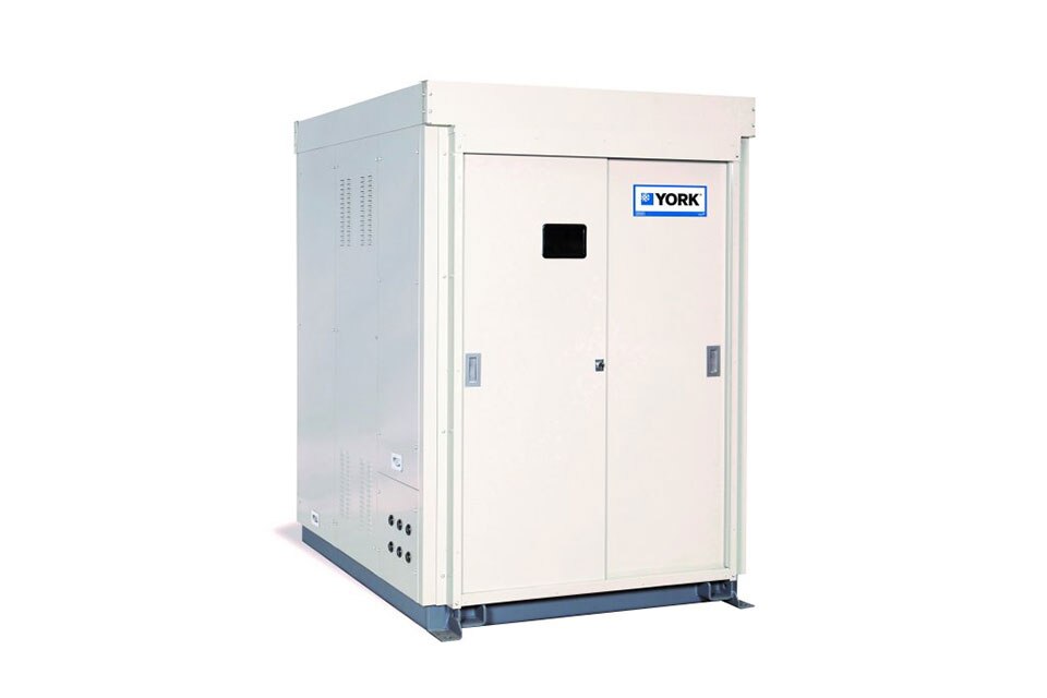 The YORK® YHAU-CXR Absorption Chiller-Heater on a white background