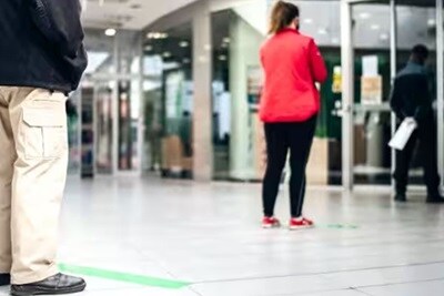 People entering a building