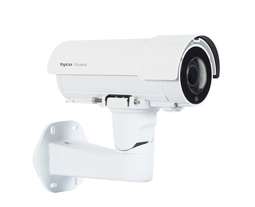 An Illustra Pro Gen3 Bullet camera by Tyco on a white background