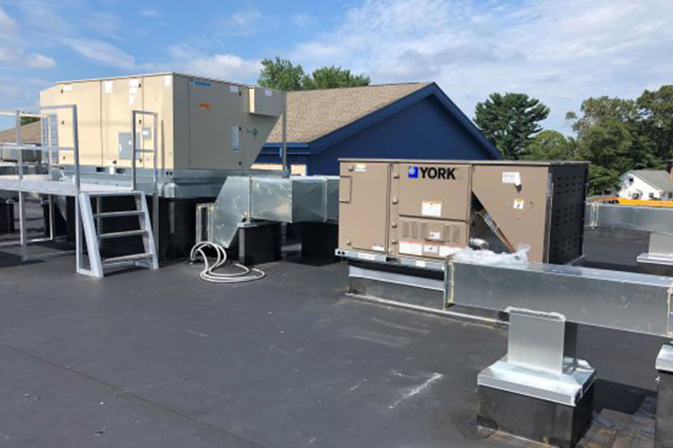 YORK equipment placed on a Monroe Township Public School