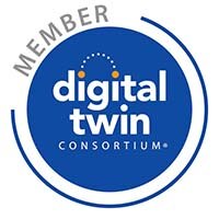 Seal depicting Johnson Control's membership in the Digital Twin Consortium