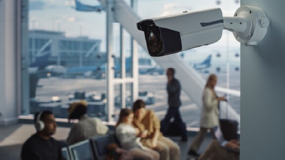 Airport security camera