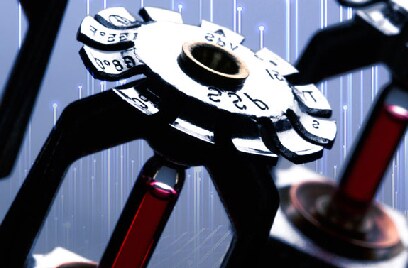 Close-up of the nozzle of a sprinkler