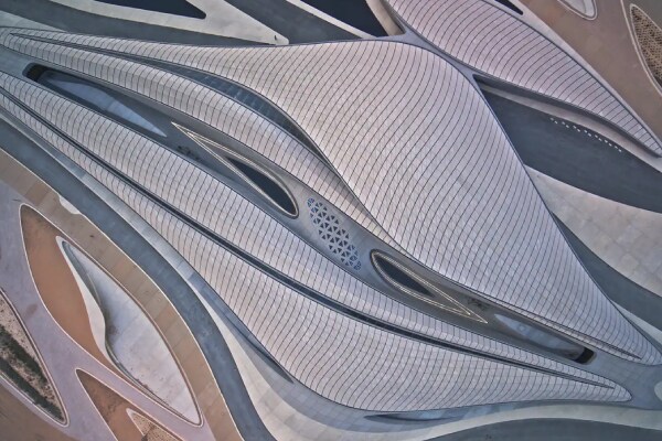 Top view of the BEEAH HQ in the UAE