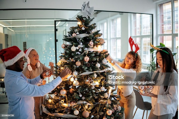 image of a family celebrating christmas
